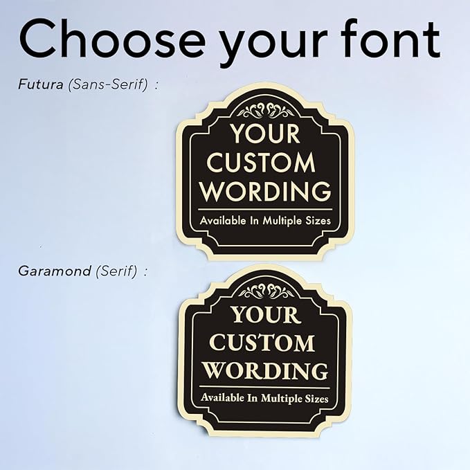 Custom Decorative Outdoor Metal Signs, Personalized Aluminum Sign - Waterproof, 18x18 In Black Charcoal
