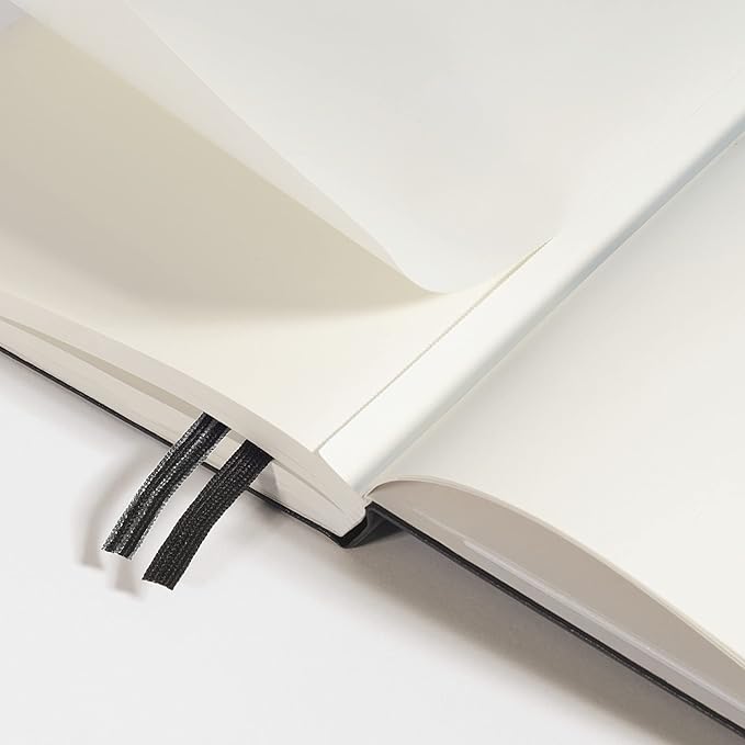 LEUCHTTURM1917 - Notebook Hardcover Master Slim A4+ - 123 Numbered Pages for Writing and Journaling (Forest Green, Plain)