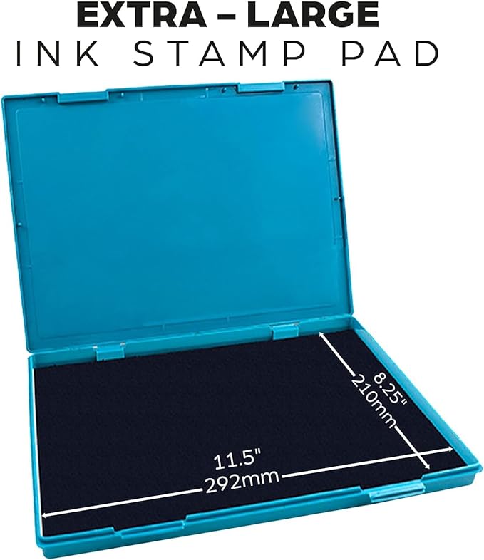 MaxMark Extra Large Olive Green Ink Stamp Pad - 8.25" x 11.5" - Industrial Felt Pad - Olive Green Color