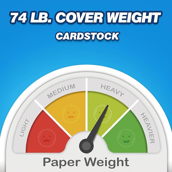 Chell 200 Count Blank Index Cards 4x6 Inch Heavyweight, No Bleed-Through, Double Side Unlined, 74 lb. Cover Weight, White