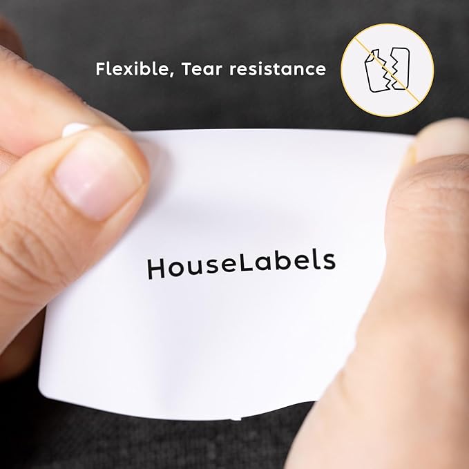 HOUSELABELS 2.25" x 1.25" Address Labels on 1" Core in Polypropylene Compatible with Zebra and Rollo Printers, 1 Roll / 1,000 Labels per Roll