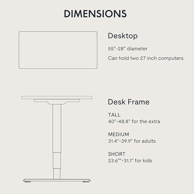 FLEXISPOT E6 3-Stage Dual Motor Electric Standing Desk 55 x 28 Sit Stand Up Desk, Holds 220 lbs, Adjustable Height w/Memory Presets, One-Piece Maple Desktop & White Frame, Ships in 2 Boxes