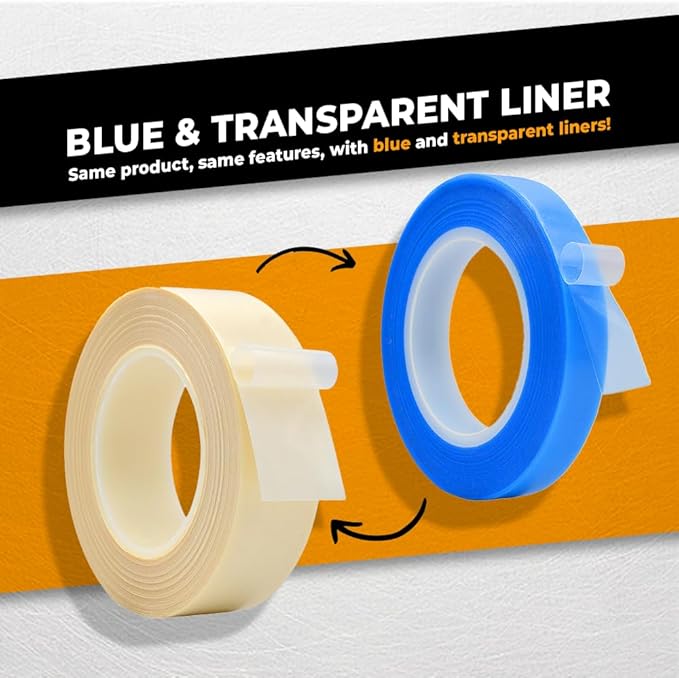WOD SPT7A UHMW Polyethylene Transparent Film Slick Tape, 1.5 inch x 10 ft. Aggressive Adhesive - Ideal For Squeak Reduction, Drawers, and Bearings