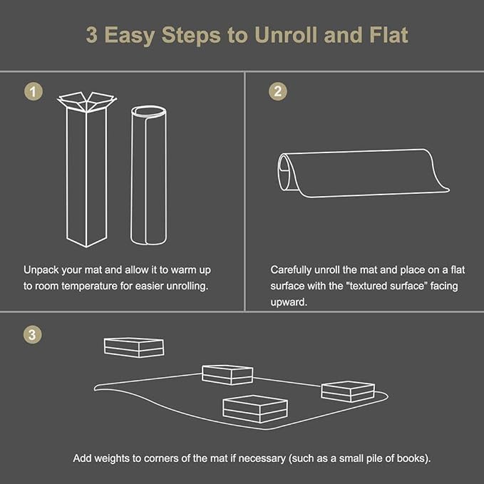 Kuyal Clear Chair Mat, Hard Floor Use, 48" X 53" Transparent Office Home Floor Protector mat Chairmats (48" X 53" Rectangle)