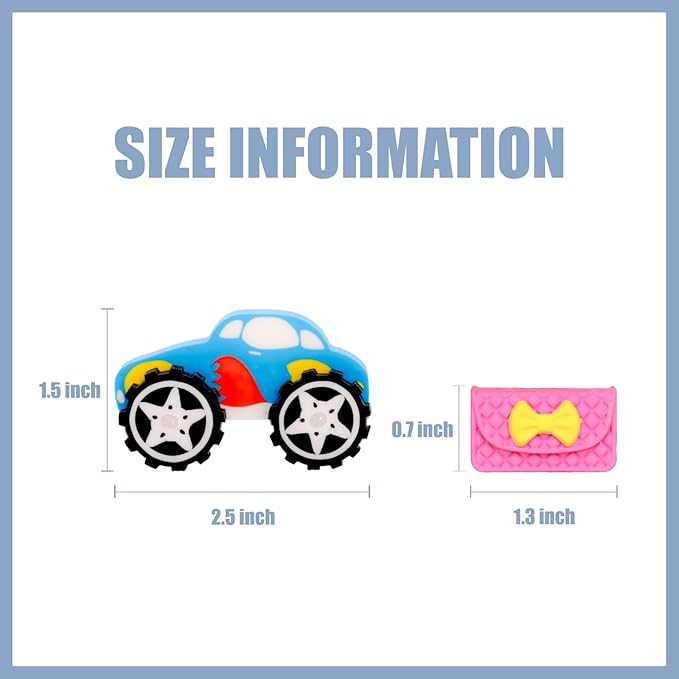 CLOCK KING 182pcs 3D Cute Kids Erasers, Random Desktop Pet Toys Gifts, Classroom Rewards Kids Party Gifts, Various Styles Such as Animals, Food, Plants, Space, Princess, Sports, Halloween, Christmas