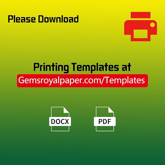 Gemsroyal 2"×3" Address Labels Printable,3×2 inch White Matte Shipping Label Stickers for Laser/Inkjet Printer,3"×2" Name Tags Custom Sticker Paper,40 Sheets,400 Blank Labels in Total