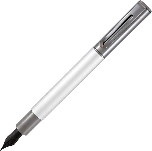 Monteverde USA Ritma Fountain Pen in Silver – Extra Fine Nib, Precision JoWo Stainless Steel, Refillable Ink Cartridge/Converter – Ideal for Professionals & Artists