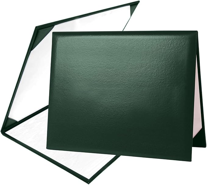 Diploma Cover 8.5” x11” Diploma Holder of Graduation Leatherette Padded Certificate（Tent Style),20-Pack