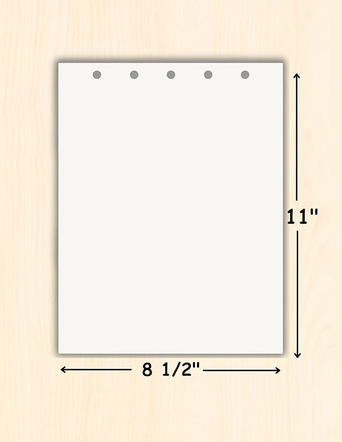 Limited Papers(TM) Writing and Copy Paper, Variation of Colors 8.5" x 11", 5 Hole Top-Punched, 20 Pound Text, 500 Sheets Per Ream. (500, Ivory)