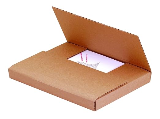 Tape Logic TLM18122BFK Easy-Fold Mailers, 18" x 12" x 2", Kraft (Pack of 50)