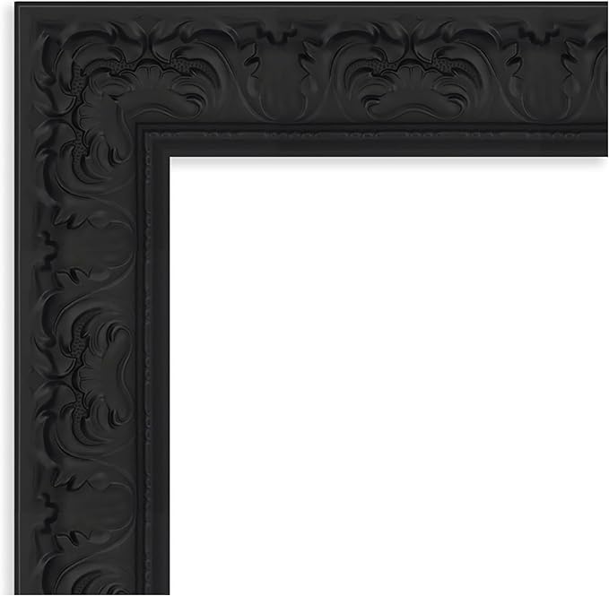 Amanti Art Black Framed Magnetic Board 31x43 Large Vision Board for use with Magnets, 100% Metal Sheet to Display Items as Office Decor or for Home Organization in mudroom, Kitchen or Kids Room