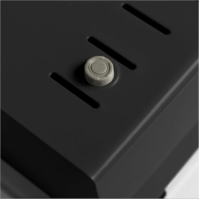 Acrimet 3 x 5 Card File Holder Organizer Box Metal Base Heavy Duty (AZ Index Cards and Divider Included) (Black Color with Clear Crystal Plastic Lid Cover)