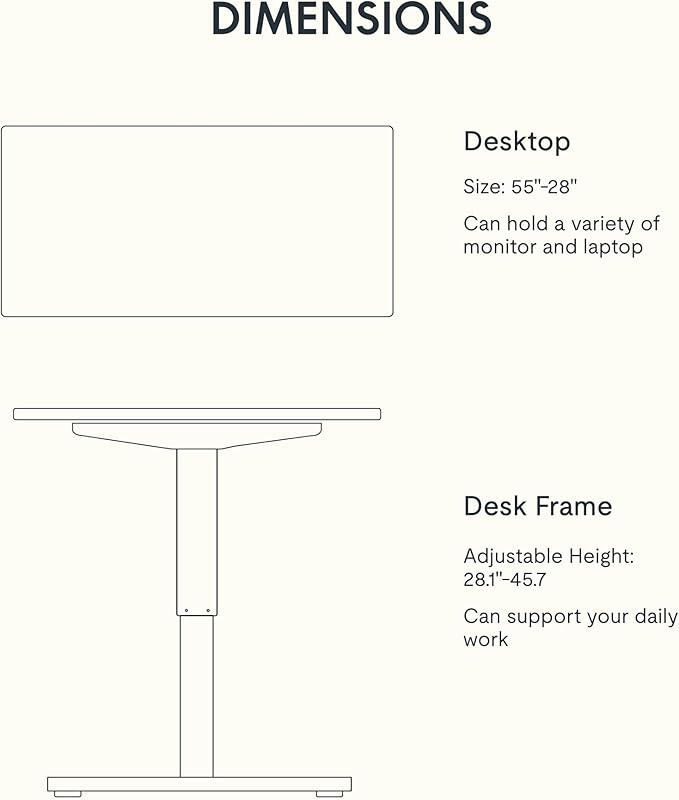 FLEXISPOT EN1 Bamboo Standing Desk, 55 x 28 Inches Whole-Piece Electric Height Adjustable Desk for Home Office (Silver Frame + Bamboo Top, 2 Packages)