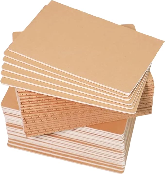 48 Pack Notebook Journals for Travelers, Students and Office, Writing Sketchbook Memo Diary Subject Notebooks Planner with Blank Paper, 60 Pages, 30 Sheets, 8.3x5.5 inch, A5 Size, Travel Journal Set