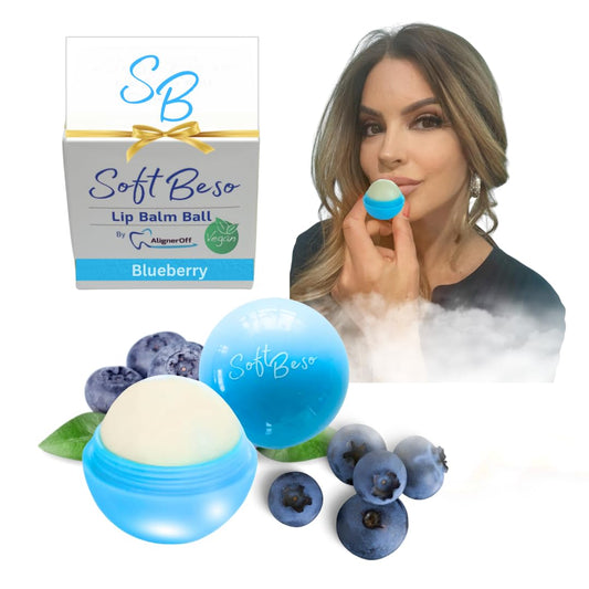 SoftBeso Lip Balm Blueberry Flavor – Moisturizing Lip Balm for Soft, Beautiful Lips – Hydrating & Nourishing Vegan Lip Care for Dry, Chapped Lips – Men & Women – Ideal for Gifting