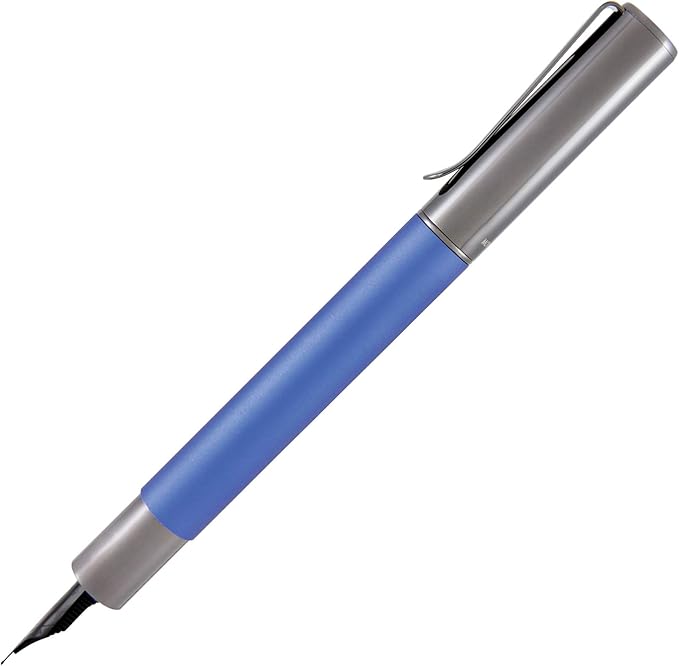 Monteverde USA Ritma Fountain Pen in Blue – Fine Nib, Smooth JoWo Stainless Steel, Refillable Ink Cartridge/Converter – Ideal for Everyday Writing & Journaling
