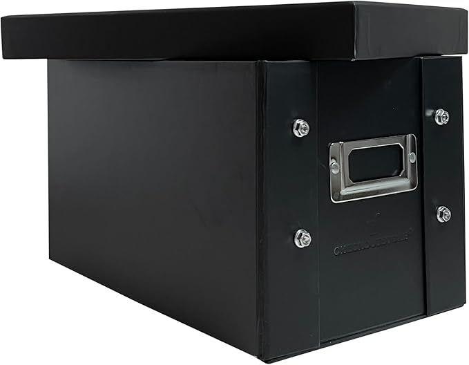 CheckOutStore Black Stamp & Die Craft Scrapbook Storage Pocket Box - 10 x 6 x 6 (Pack of 10)