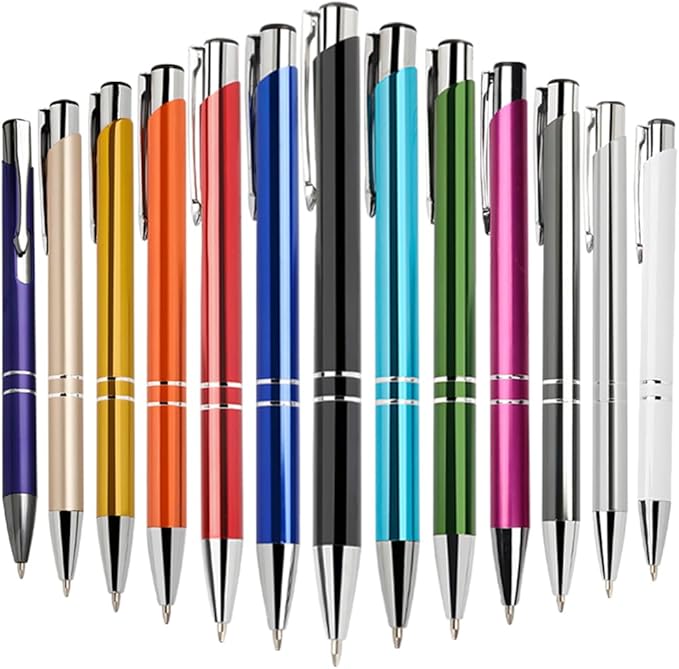 Yucold Customized ballpoint pens in bulk, personalized ballpoint pens with free engraving, for use in companies, enterprises, graduation anniversaries (Black,130)