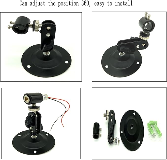 Laser Positioning Bracket Laser Module Fixing Bracket 360-degree Adjustable Positioning Bracket 12mm (12mm-10pack)