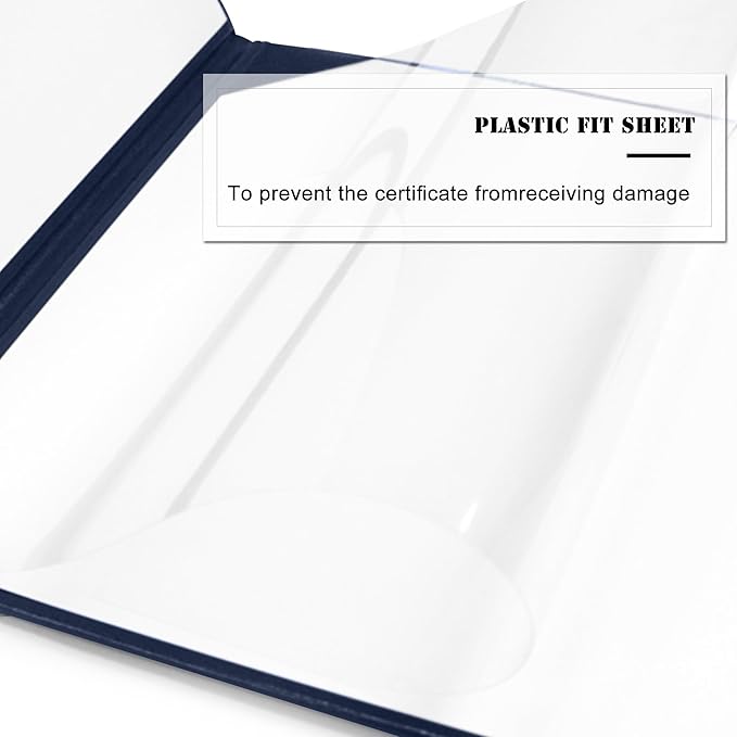 Diploma Cover 8.5” x11” Diploma Holder of Graduation Leatherette Padded Certificate（Tent Style