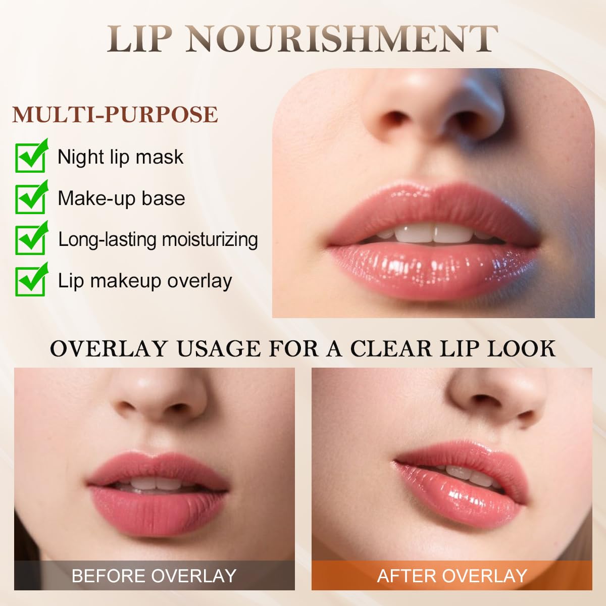 Summer Lip Butter Balm, Moisture and Hydration Lip Gloss, Long-lasting Hydrating Non-Sticky Lip Balm, Soften Dry Lips Lip Care (#Vanilla, 1Pcs)