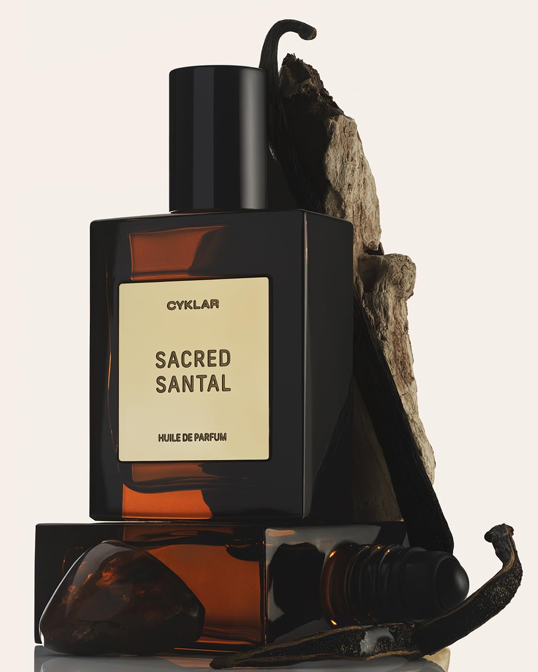 Perfume Oil Roll-on. Travel-Friendly Sacred Santal Fragrance with Bergamot, Amber, and Musk Notes. Long-Lasting Essential Oil Parfum for Women and Men. 0.5 Fl Oz Scented Rollerball Bottle