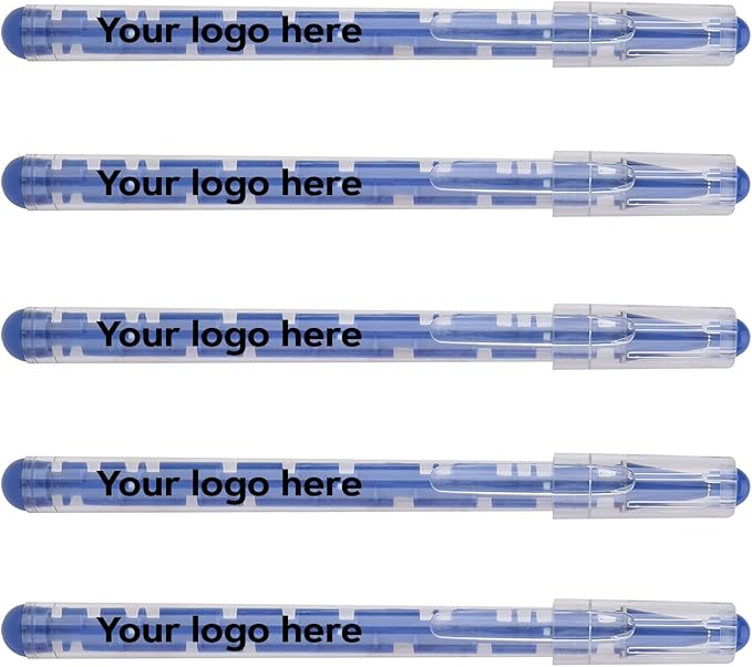 Custom Maze Ballpoint Pens – Personalized Puzzle Pens with Logo/Text – Promotional Pens for Events, Schools, Trade Shows – Fun Interactive Design (Blue, 50 Count, Pack of 1)