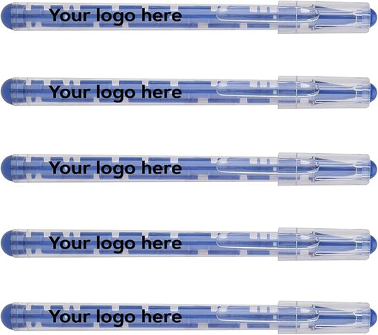 Custom Maze Ballpoint Pens – Personalized Puzzle Pens with Logo/Text – Promotional Pens for Events, Schools, Trade Shows – Fun Interactive Design (Blue, 50 Count, Pack of 1)