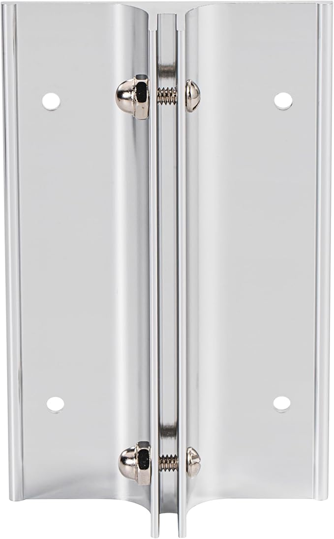 SINKAA Aluminum Corridor Sign Holder, 10 Pack Direct Sign Mount Bracket, Design for Restroom, Conference Room Classic Silver Signs - 4" Length, 1/8" Substrate - Easy to Install
