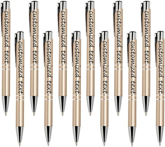 Yucold Customized ballpoint pens in bulk, personalized ballpoint pens with free engraving, for use in companies, enterprises, graduation anniversaries (Rose gold,390)