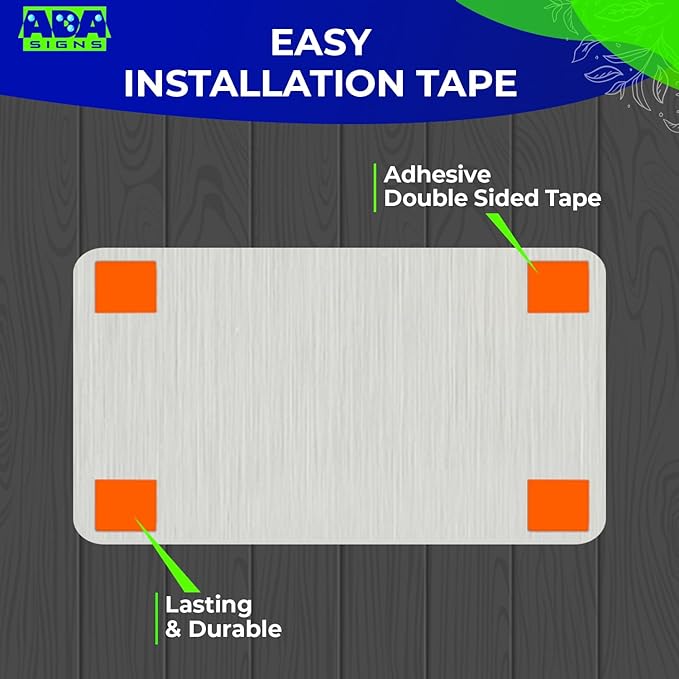 ADASigns Custodian Closet Sign 7" W x 4" H Durable Brushed Aluminum with Grade 2 Braille - Easy Installation with Adhesive Double Sided Tape - ADA Compliant Custodian Sign for Office & Businesses