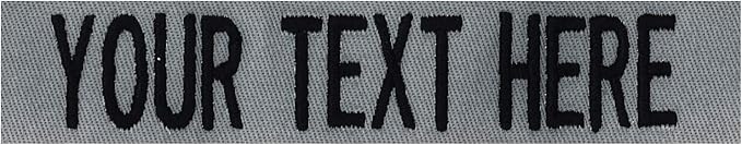Custom Uniform Name Tapes Solid Colors. Made in The U.S.A. Ships Under 24 Hours. Foliage Fabric, 4 Inch Sew on