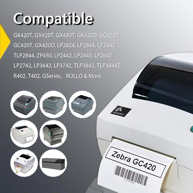 BETCKEY - 3" x 3" Multipurpose & Large Square Labels Compatible with Zebra & Rollo Label Printer,Premium Adhesive & Perforated[Red, 6 Rolls, 3000 Labels]