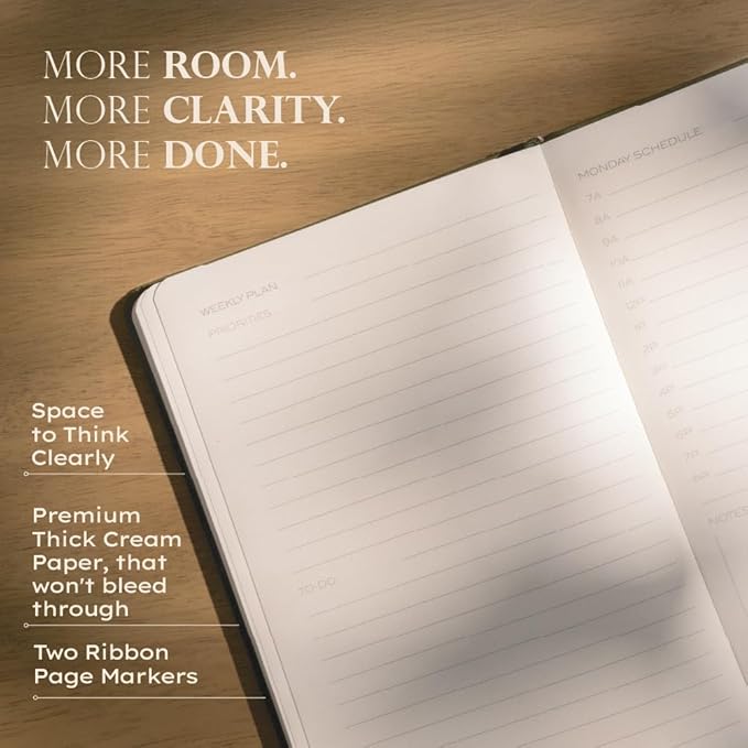 Anecdote 2026-2027 Planner: A Monthly, Weekly & Daily Planner with Calendar | 8.5" x 5.2" | Hardcover To-Do List Organizer, Planning Your Success, Start Anytime, Achieve Productivity Goals (Olive Green)
