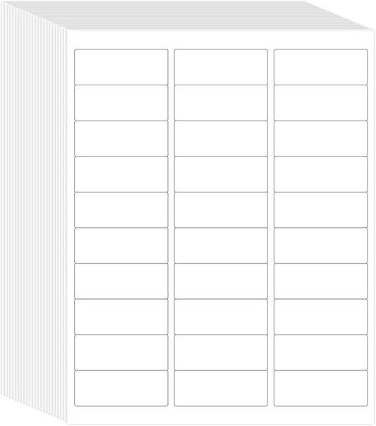 L LIKED Printable Address Labels, 1" x 2-5/8", 1,500 Labels, 30 per Sheet, Mailing Labels for Envelopes (50 Sheets)
