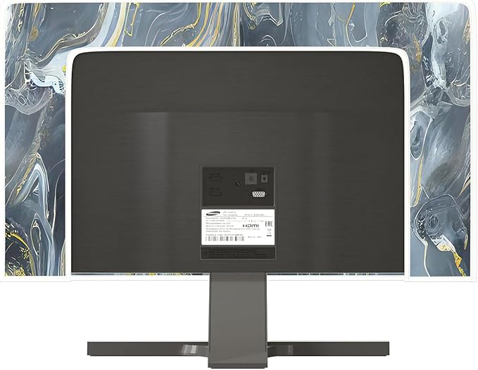 Baocicco Gray Gold Marble Waterproof 40, 41, 42，43 Inch TV Dust Cover Anti-Static Dustproof Protective Aesthetic Texture Screen TV Covers Full Body Cover for Television Screen Desktop PC LED LCD OLED