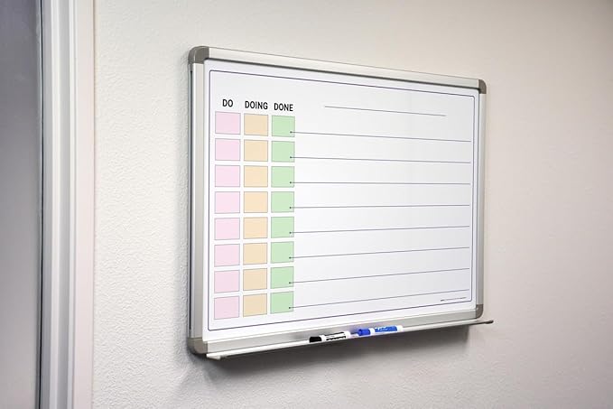 Do - Doing - Done List Whiteboard 36" x 24"