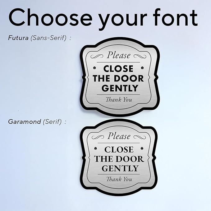 Custom Decorative Outdoor Metal Sign, Personalized Aluminum Driveway Sign, Waterproof, Made In USA, Design 3 Metallic Silver 8x8 In