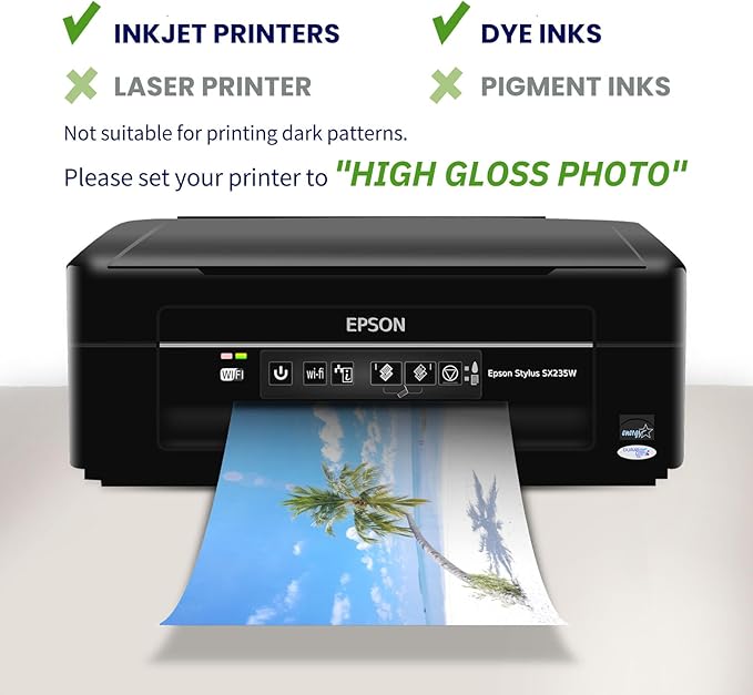 13x19 Photo Paper Glossy, Goefun 200 GSM/54 LB Printer Photo Paper for Inkjet Printer and Dye Ink, 100 Sheets