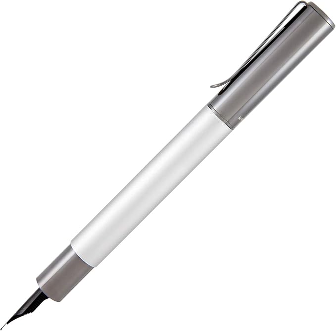 Monteverde USA Ritma Fountain Pen in Silver – Extra Fine Nib, Precision JoWo Stainless Steel, Refillable Ink Cartridge/Converter – Ideal for Professionals & Artists