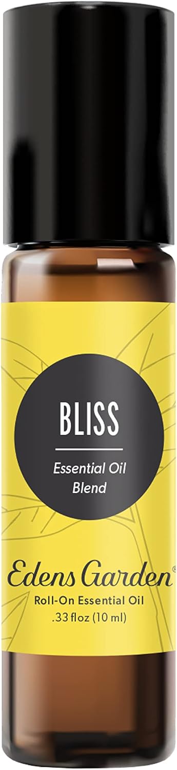 Edens Garden Bliss Essential Oil Roll-On Blend- 100% Pure Premium Grade, Natural, Therapeutic, Aromatherapy, Kid & Skin Safe, The Best for Wellness, Relaxation, Gifts Pre-Diluted 10 ml (.33 fl oz)