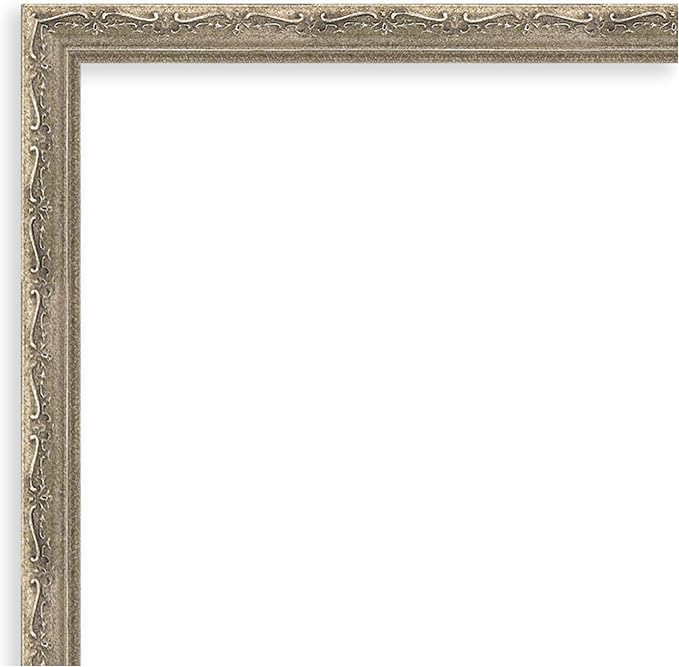 Amanti Art Silver Framed Magnetic Board 18x22 Small Vision Board for use with Magnets, 100% Metal Sheet to Display Items as Office Decor or for Home Organization in mudroom, Kitchen or Kids Room