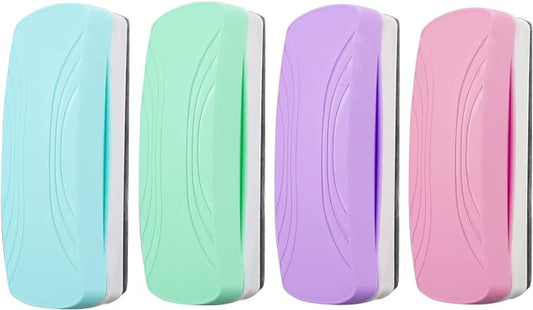 Ddaowanx Whiteboard Eraser, Magnetic Dry Erase Eraser, Glass Board Eraser,School and Office Supplies (4 Pack/4 Colors)