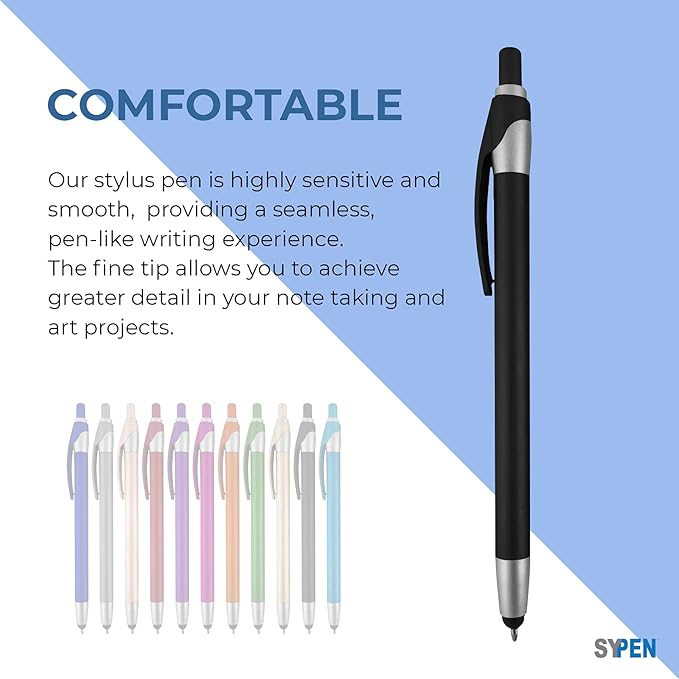 Personalized with Your Custom Logo or Text Pens-Pack of 450- for Marketing, Parties, and Events, 2 in 1 Capacitive Stylus & Ballpoint Pen Compatible with Touchscreen Devices, Black Ink, Assorted