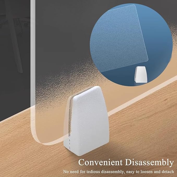 RCJCQSR Acrylic Frosted Privacy Free Standing Screen, Visual Distractions Privacy Panel Portable Desk Divider Guard for Table Top Workstation for Home Office(Size:120x30cm(47.2x11.8))
