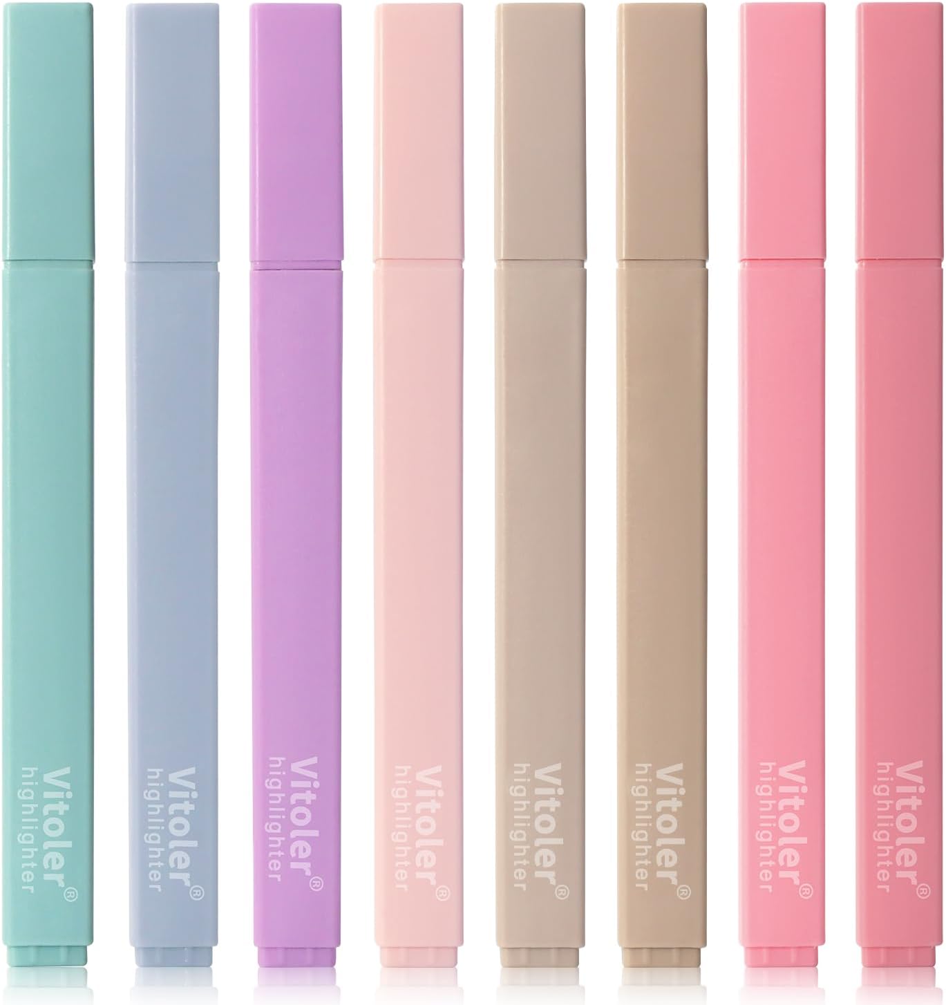 Bible Highlighters,8 Colors pastel highlighters, Cute Pens with Chisel Tip for Journaling Office School Bible Study Supplies