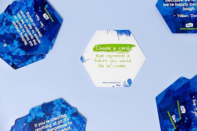 We! Engage Cards - Conversation Cards to Build Trust & Connection - 56 Inspiring Pieces with Quotes, Photos, & Activities - Ideal for Office Meetings, Ice Breakers, and Educational Team Building