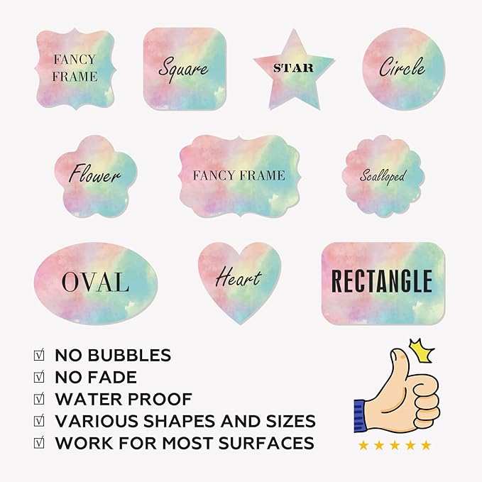 Custom Stickers Personalized Labels - Customized Stickers with Any Design Image Logo Text,Custom Stickers for Business Logo,Custom Thank You Label Stickers,100 Labels (Oval,4"x3")