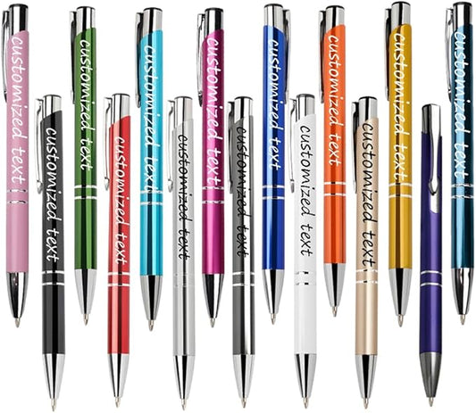 Yucold Customized ballpoint pens in bulk, personalized ballpoint pens with free engraving, for use in companies, enterprises, graduation anniversaries (Multicolor,260)