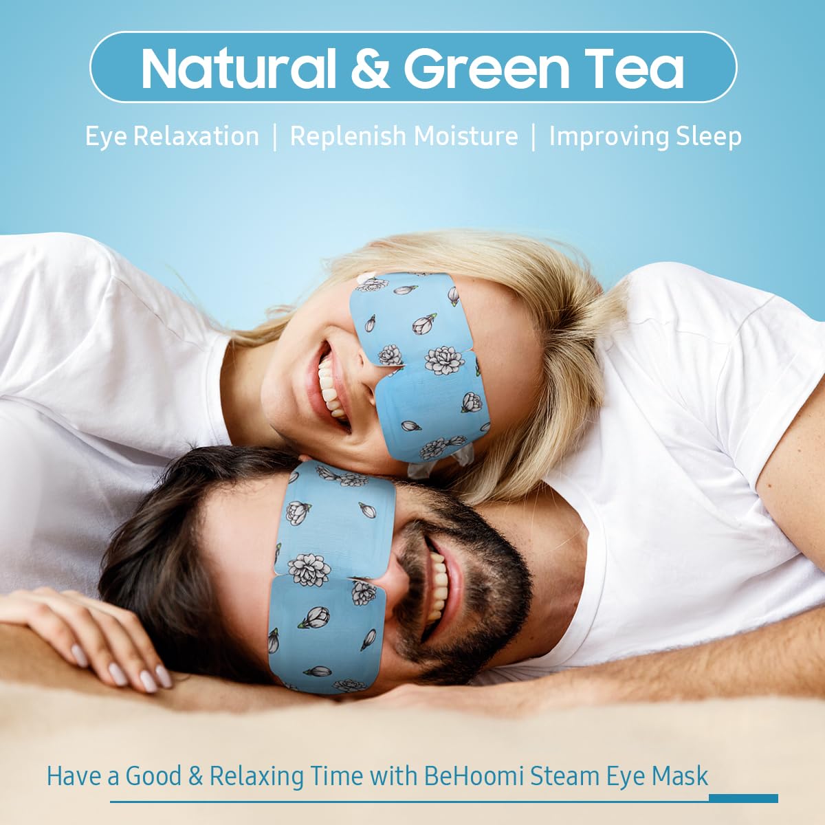 Steam Eye Mask, 10 Packs Heated Eye Mask, Self Heating Disposable SPA Warm Compress for Eyes Sleep Mask, Soothing Moist Heat Eye Masks, Travel Essentials & Relaxation Gifts (Jasmine Scent)